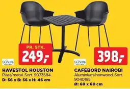 jem & fix SUNLIFE HAVESTOL HOUSTON ELLER CAFÉBORD NAIROBI tilbud