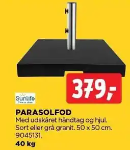 jem & fix SUNLIFE PARASOLFOD tilbud