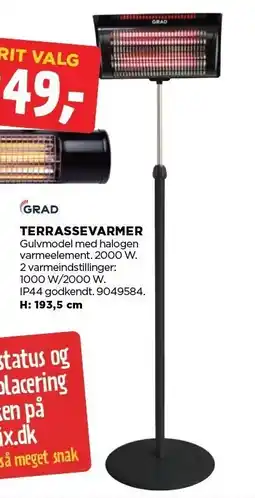 jem & fix GRAD TERRASSEVARMER tilbud