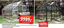 jem & fix HALLS DRIVHUS MAGNUM 128 - 9,9 M2 tilbud