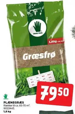jem & fix GRØNNE FINGRE PLÆNEGRÆS tilbud