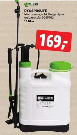 jem & fix GARDEN RYGSPRØJTE tilbud