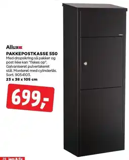 jem & fix ALLUX PAKKEPOSTKASSE 550 tilbud