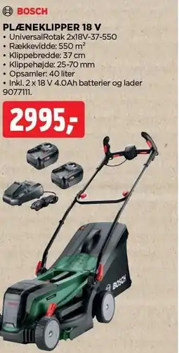 jem & fix BOSCH PLÆNEKLIPPER 18 V tilbud