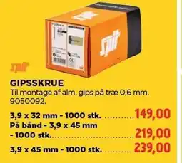 jem & fix GIPSSKRUE tilbud