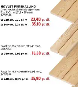 jem & fix HØVLET FORSKALLING tilbud