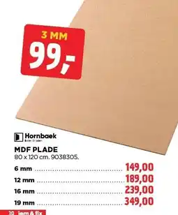 jem & fix MDF PLADE tilbud