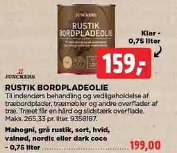 jem & fix JUNCKERS RUSTIK BORDPLADEOLIE tilbud