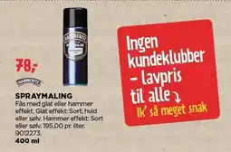 jem & fix HAMMERITE SPRAYMALING tilbud