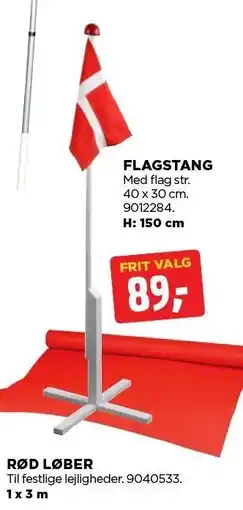 jem & fix FLAGSTANG tilbud