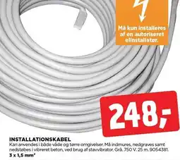 jem & fix INSTALLATIONSKABEL tilbud