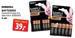 jem & fix DURACELL BATTERIER tilbud
