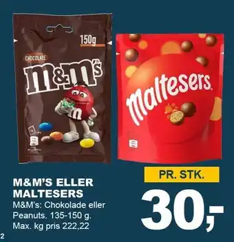 Let-Køb m&m's eller maltesers tilbud