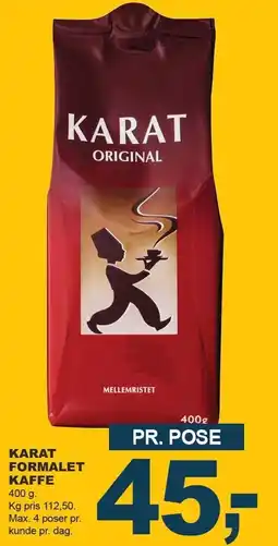 Let-Køb Karat formalet kaffe tilbud
