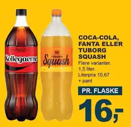 Let-Køb Coca cola fanta eller tuborg squash tilbud