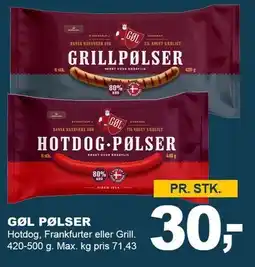 Let-Køb Gøl pølser tilbud