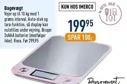 Imerco Bagevægt tilbud
