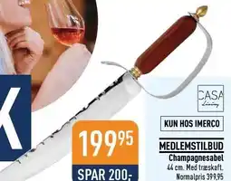 Imerco Champagnesabel tilbud