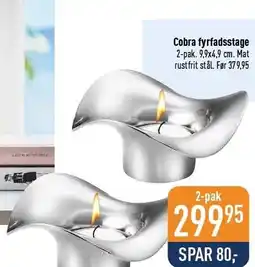 Imerco Cobra fyrfadsstage tilbud