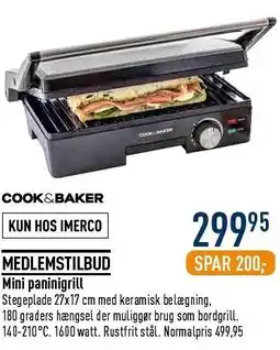 Imerco Mini paninigrill tilbud
