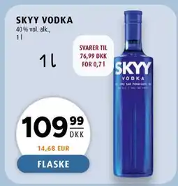 Scandinavian Park SKYY VODKA tilbud