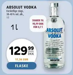 Scandinavian Park ABSOLUT VODKA tilbud
