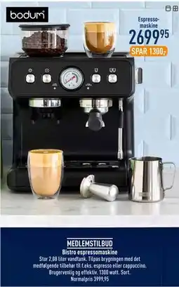 Imerco Bistro espressomaskine tilbud