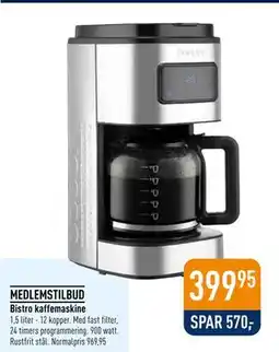Imerco Bistro kaffemaskine tilbud