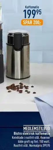 Imerco Bistro elektrisk kaffemølle tilbud