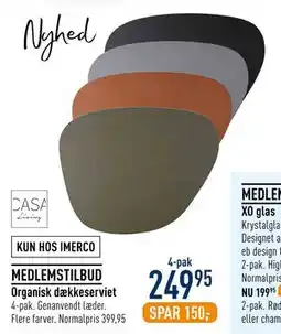 Imerco Organisk dækkeserviet tilbud