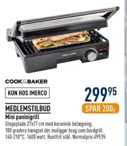 Imerco Mini paninigrill tilbud
