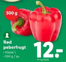 Lidl Rød peberfrugt tilbud