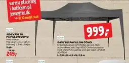 jem & fix EASY UP PAVILLON COMO tilbud