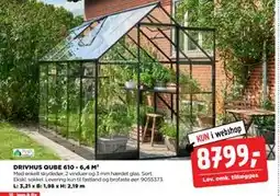 jem & fix DRIVHUS QUBE 610 - 6,4 M² tilbud