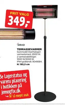 jem & fix TERRASSEVARMER tilbud