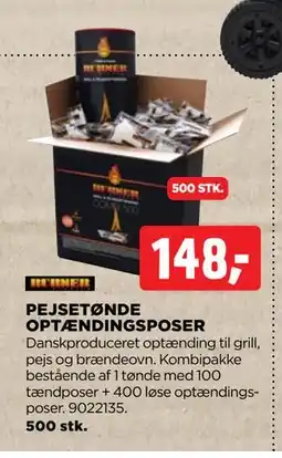 jem & fix PEJSETØNDE OPTÆNDINGSPOSER tilbud