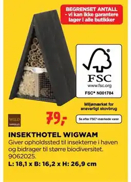 jem & fix INSEKTHOTEL WIGWAM tilbud