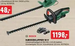 jem & fix HÆKKEKLIPPER 18 V tilbud