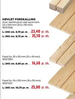 jem & fix HØVLET FORSKALLING tilbud