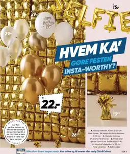 Bilka Glassy balloner, Folieballon Ballonvægt tilbud