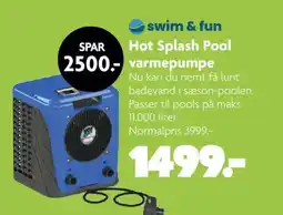 Fætter BR Hot splash pool varmepumpe tilbud