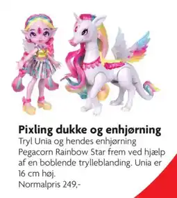 Fætter BR Pixling dukke og enhjørning tilbud