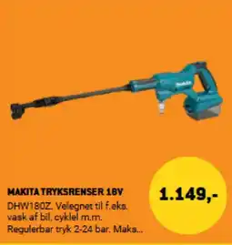 XL-BYG Makita tryksrenser 18v tilbud