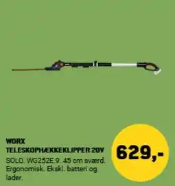 XL-BYG Worx teleskophækkeklipper 20v tilbud