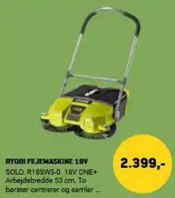 XL-BYG RYOBI Fejemaskine 18v tilbud