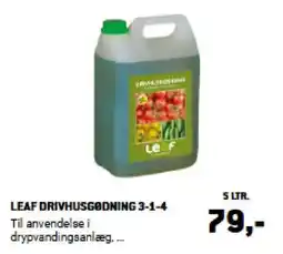 XL-BYG Leaf drivhusgødning 3-1-4 tilbud