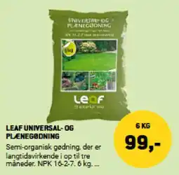 XL-BYG Leaf universal- og plænegødning tilbud