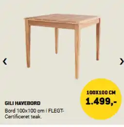 XL-BYG Gili havebord tilbud