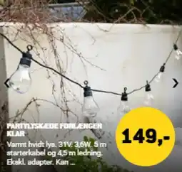 Partylyskede forlenger klar