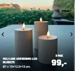 XL-BYG Veli line udendørs led bloklys tilbud